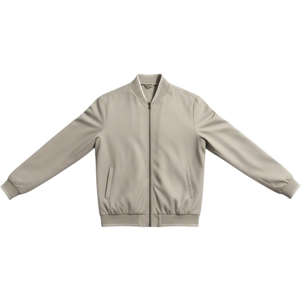 Dan John Design & Performance Perforated Bomber Jacket Tan Mens 3XL